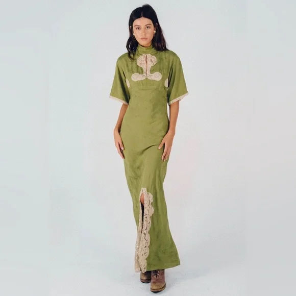 NWT Lenni The Label Aloe Midi Dress - AUS 12 - US 8 - Picture 2 of 9